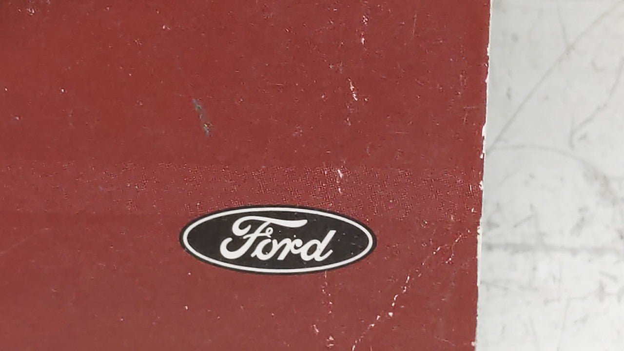 2010 Ford Fusion Owners Manual Book Guide OEM Used Auto Parts - Oemusedautoparts1.com