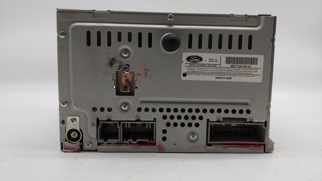 2010 Ford Fusion Radio AM FM Cd Player Receiver Replacement P/N:9E5T-19C159-AC 9E5T-19C159-AD Fits OEM Used Auto Parts - Oem