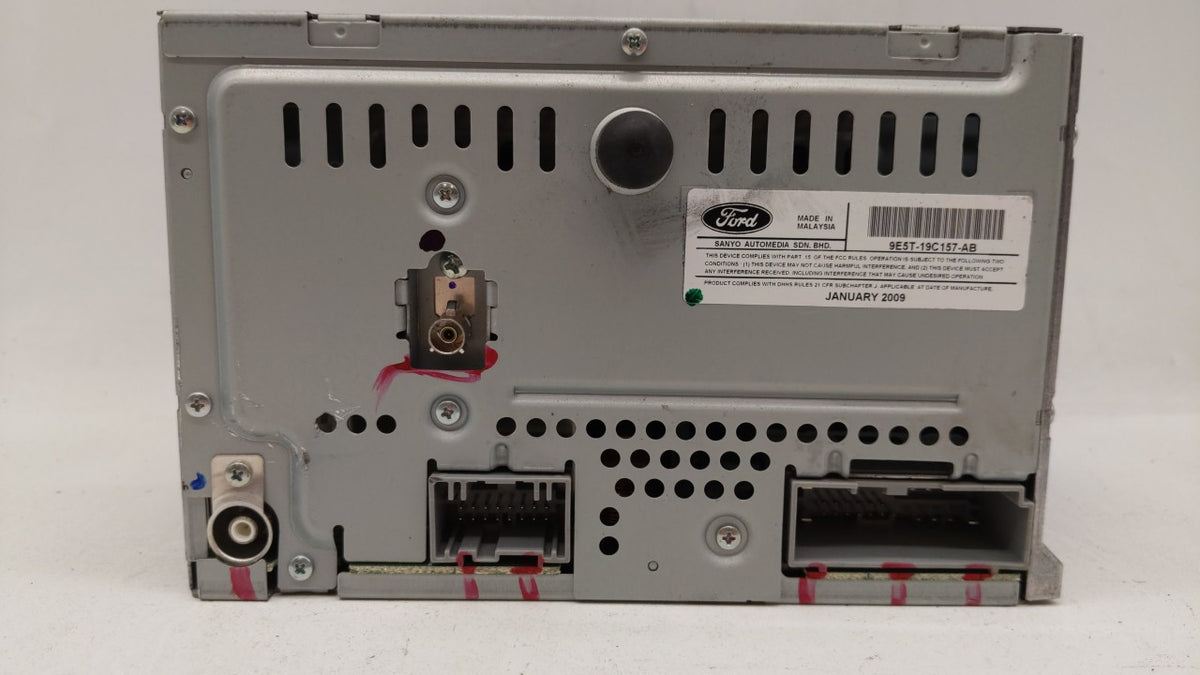 2010 Ford Fusion Radio AM FM Cd Player Receiver Replacement P/N:9E5T-19C157-AB OEM Used Auto Parts - Oemusedautoparts1.com