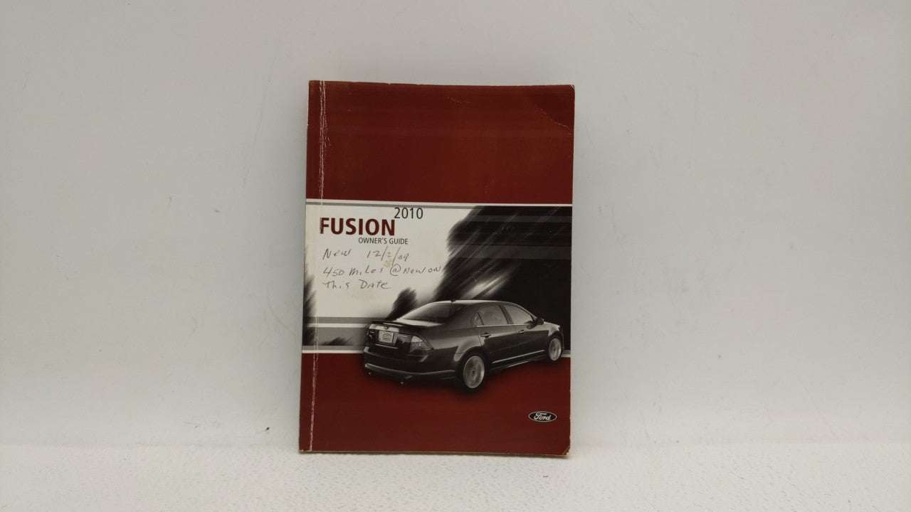 2010 Ford Fusion Owners Manual Book Guide OEM Used Auto Parts - Oemusedautoparts1.com