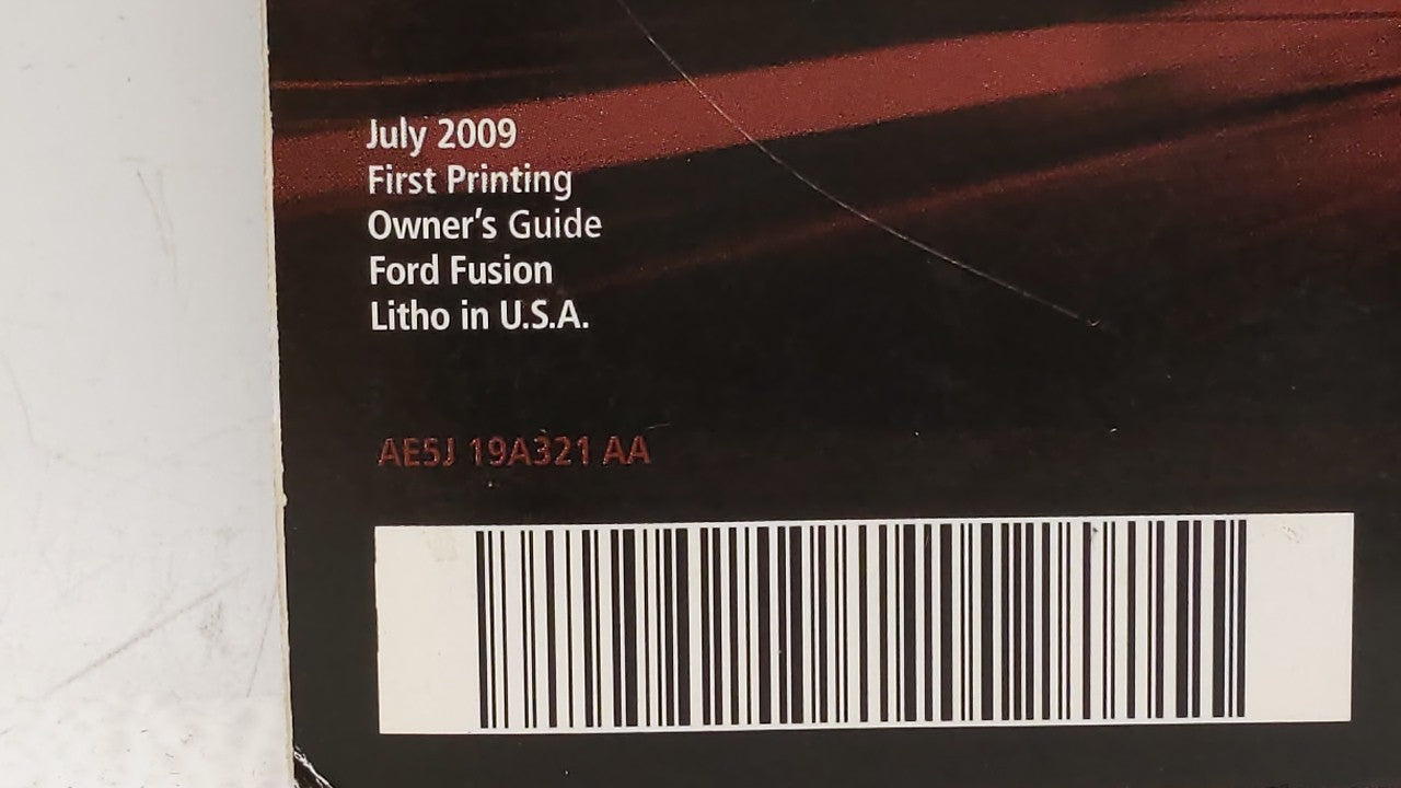 2010 Ford Fusion Owners Manual Book Guide OEM Used Auto Parts - Oemusedautoparts1.com
