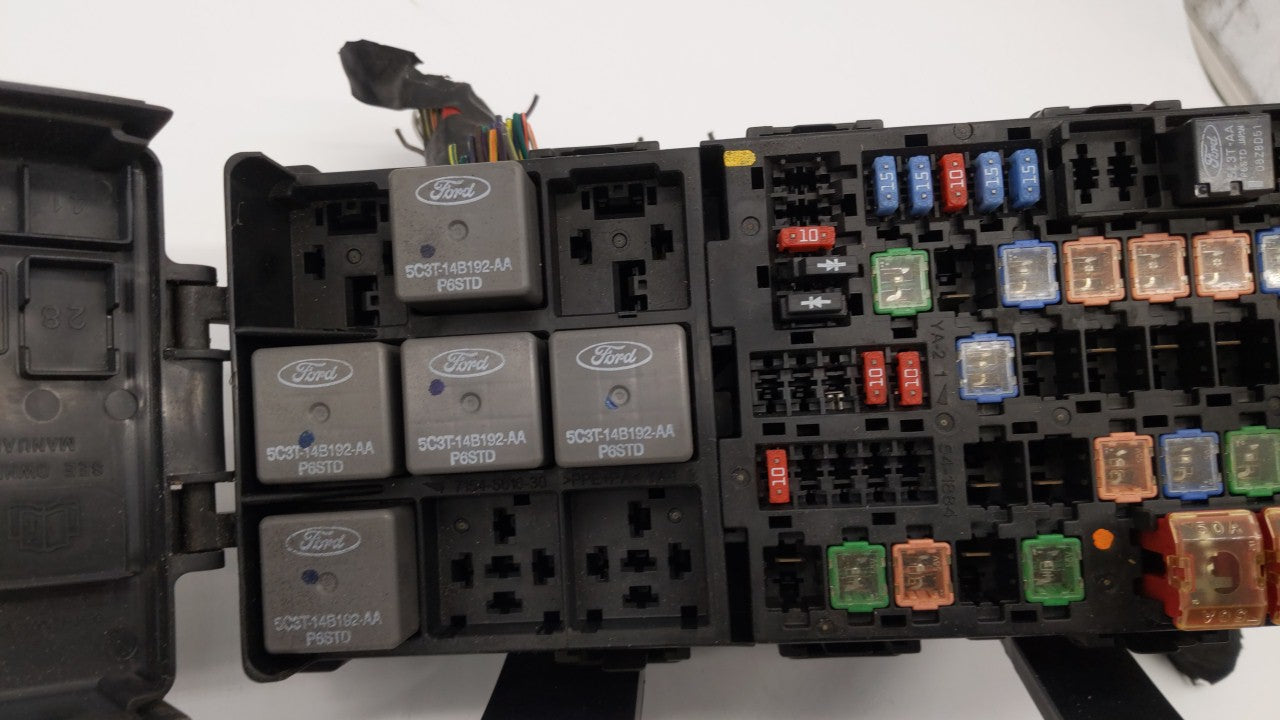 2010-2012 Ford Fusion Fusebox Fuse Box Panel Relay Module P/N:AE5T-14290-E 6E5T-14A003-AB, BE5T-14290-E Fits Fits 2010 2011 