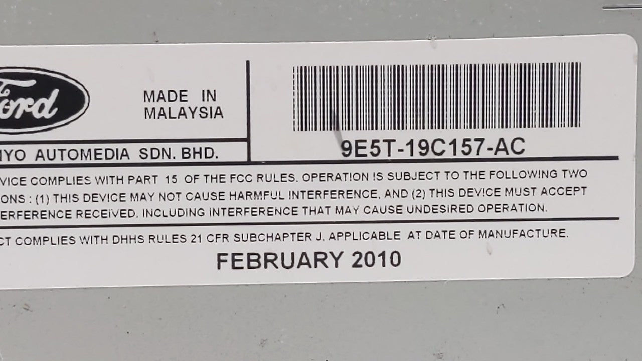 2010-2010 Ford Fusion Am Fm Cd Player Radio Receiver - Oemusedautoparts1.com