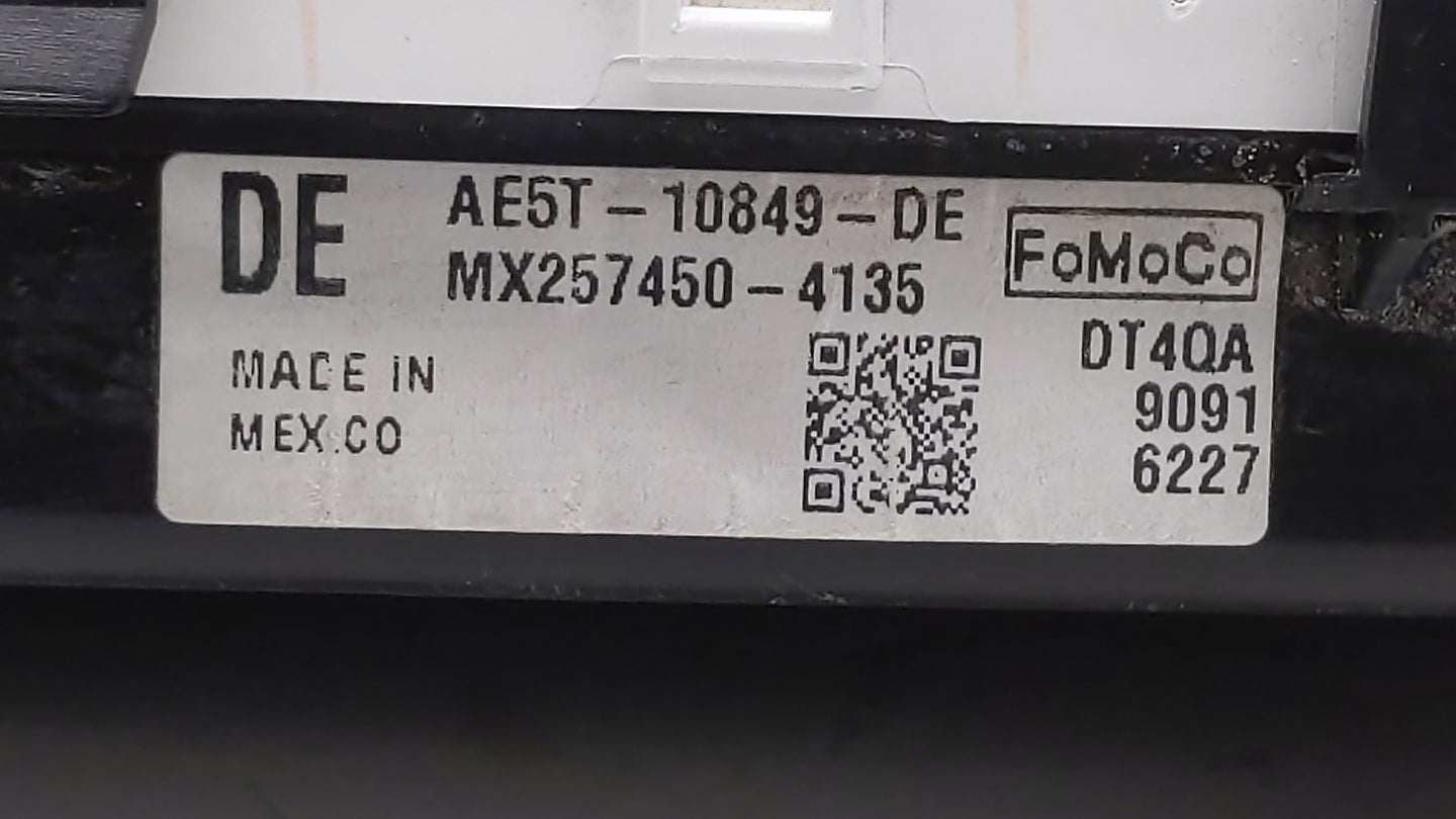 2010 Ford Fusion Instrument Cluster Speedometer Gauges P/N:AE5T-10849-DE Fits OEM Used Auto Parts - Oemusedautoparts1.com
