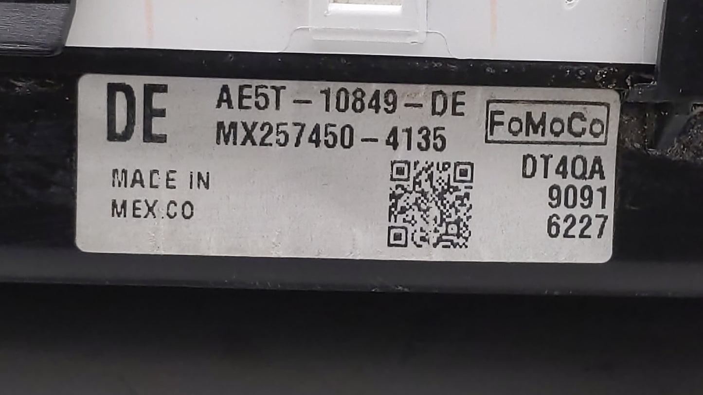 2010 Ford Fusion Instrument Cluster Speedometer Gauges P/N:AE5T-10849-DE Fits OEM Used Auto Parts - Oemusedautoparts1.com