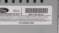 2010 Ford Fusion Radio AM FM Cd Player Receiver Replacement P/N:9E5T-19C158-AC 9E5T-19C158-AB Fits OEM Used Auto Parts - Oem