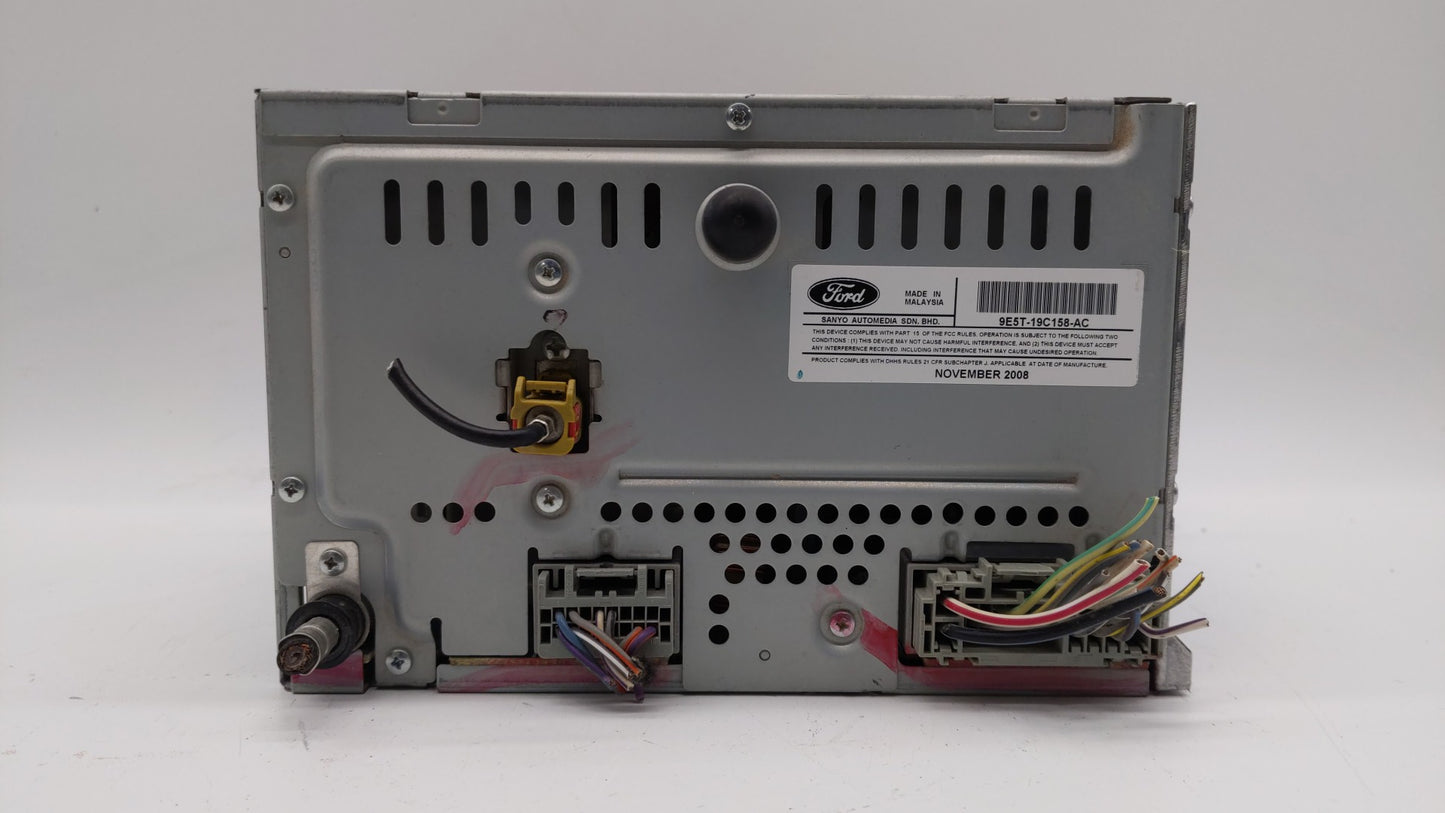 2010 Ford Fusion Radio AM FM Cd Player Receiver Replacement P/N:9E5T-19C158-AC 9E5T-19C158-AB Fits OEM Used Auto Parts - Oem