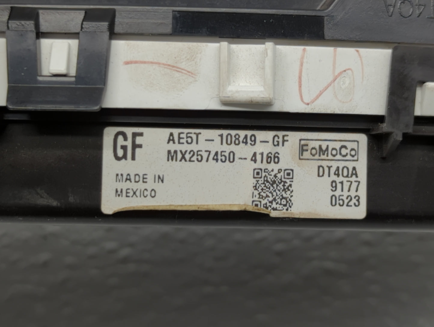 2010 Ford Fusion Instrument Cluster Speedometer Gauges P/N:AE5T-10849-GF Fits OEM Used Auto Parts - Oemusedautoparts1.com