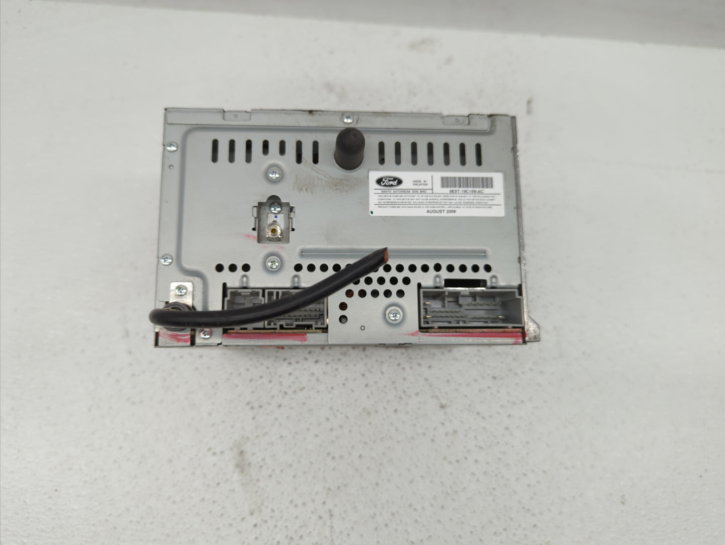 2010 Ford Fusion Radio AM FM Cd Player Receiver Replacement P/N:9E5T-19C159-AC 9E5T-19C159-AD Fits OEM Used Auto Parts - Oem