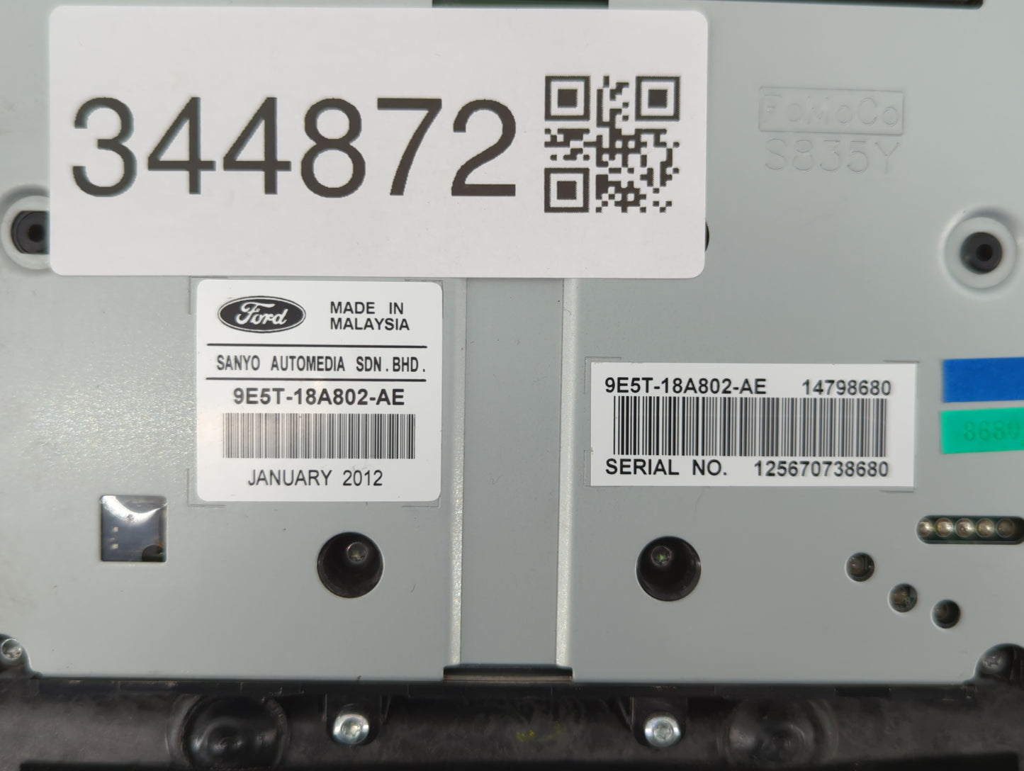 2010-2010 Ford Fusion Radio Control Panel - Oemusedautoparts1.com