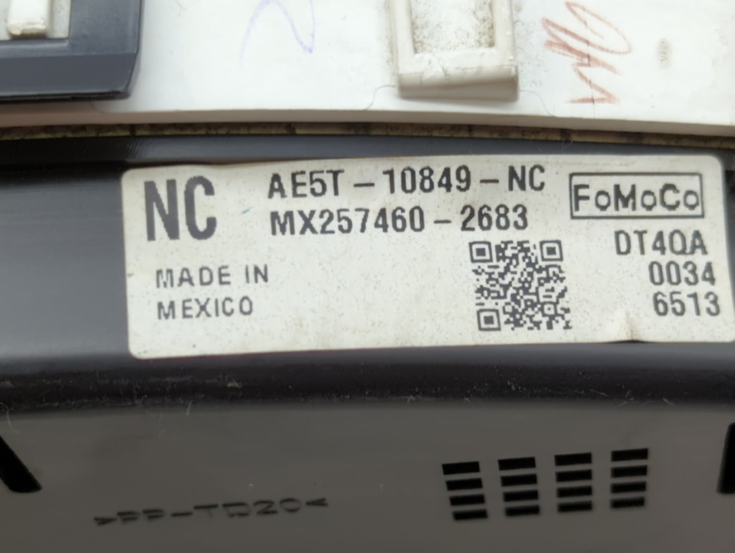 2010 Ford Fusion Instrument Cluster Speedometer Gauges P/N:AE5T-10849-NC Fits OEM Used Auto Parts - Oemusedautoparts1.com