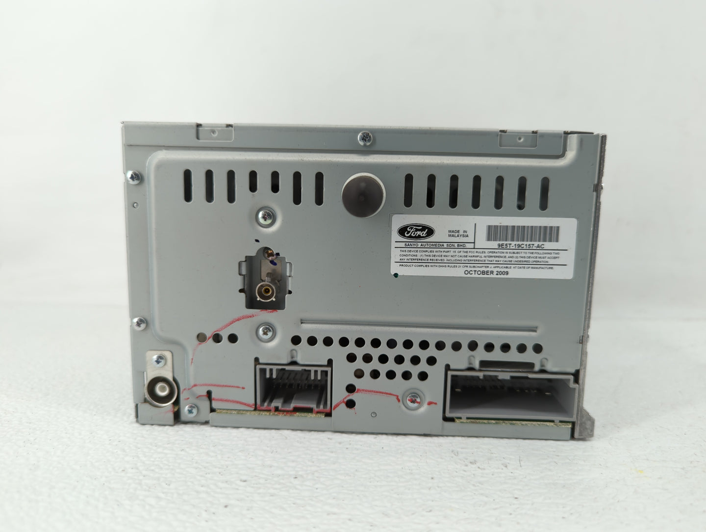 2010 Ford Fusion Radio AM FM Cd Player Receiver Replacement P/N:9E5T-19C157-AC Fits OEM Used Auto Parts - Oemusedautoparts1.