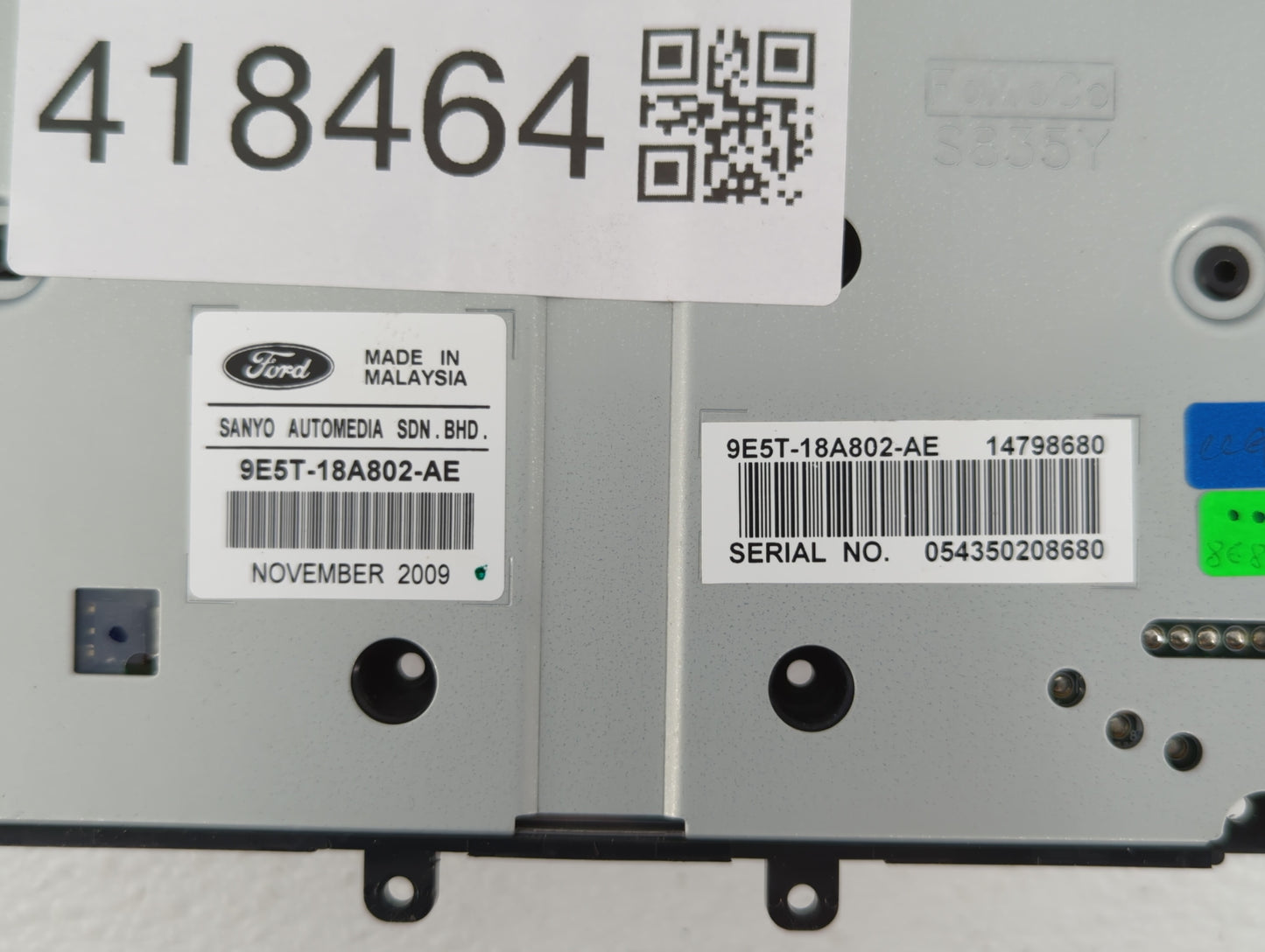 2010-2012 Ford Fusion Radio Control Panel - Oemusedautoparts1.com