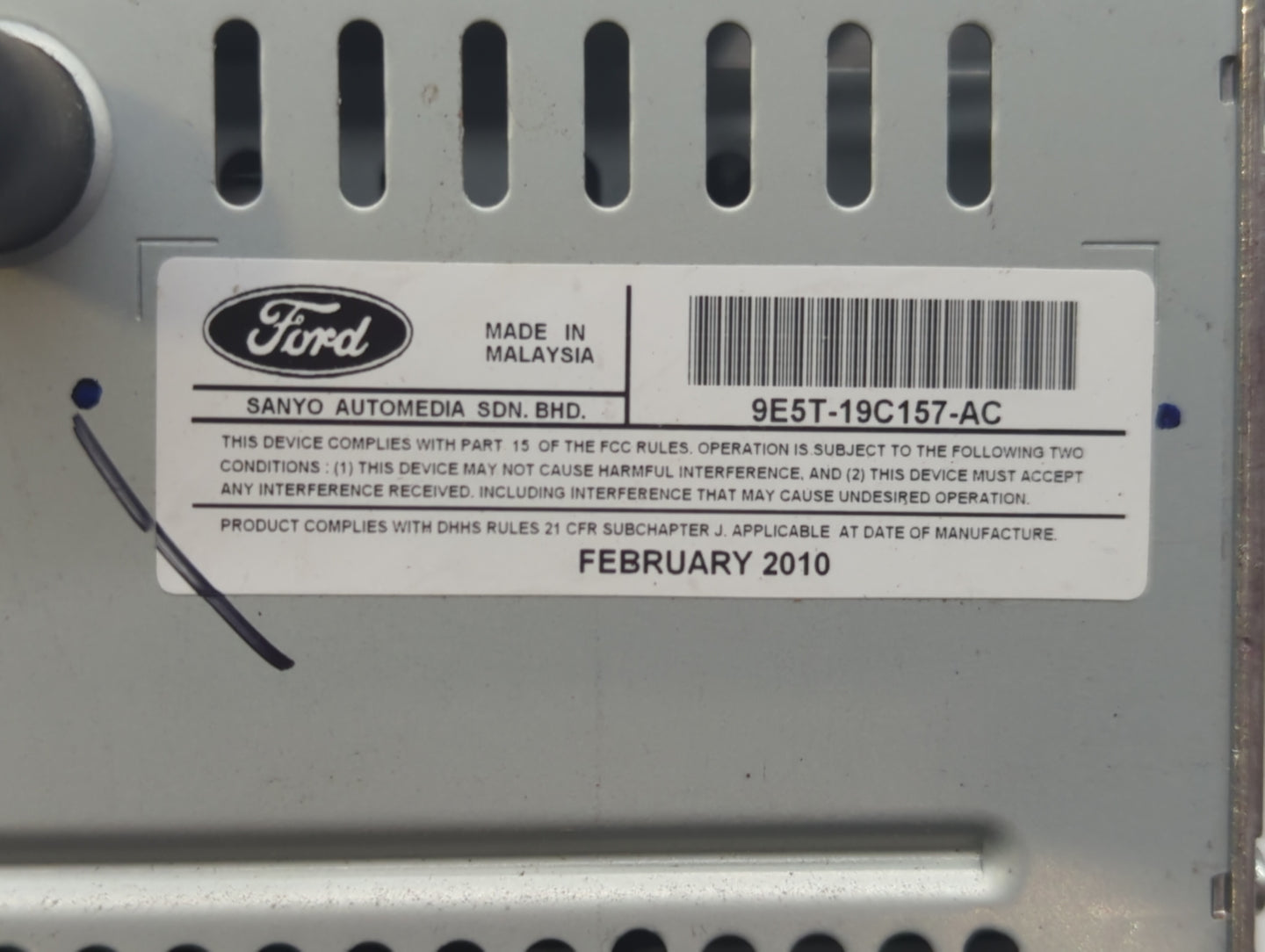 2010-2010 Ford Fusion Am Fm Cd Player Radio Receiver - Oemusedautoparts1.com
