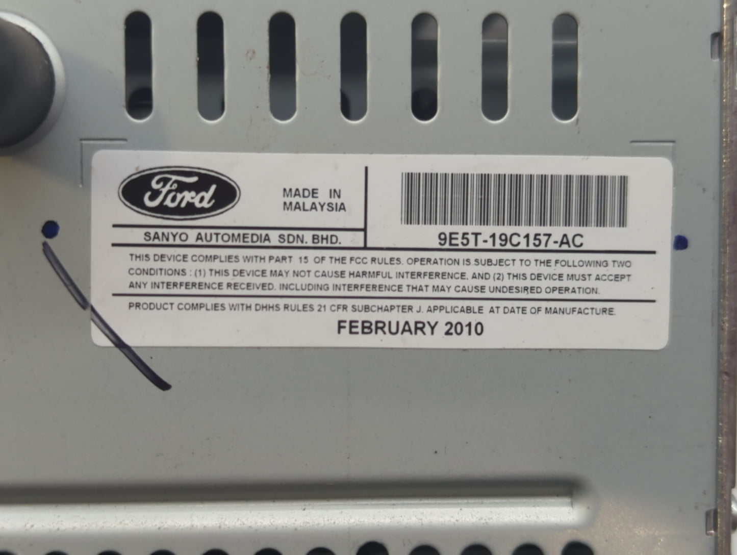 2010-2010 Ford Fusion Am Fm Cd Player Radio Receiver - Oemusedautoparts1.com
