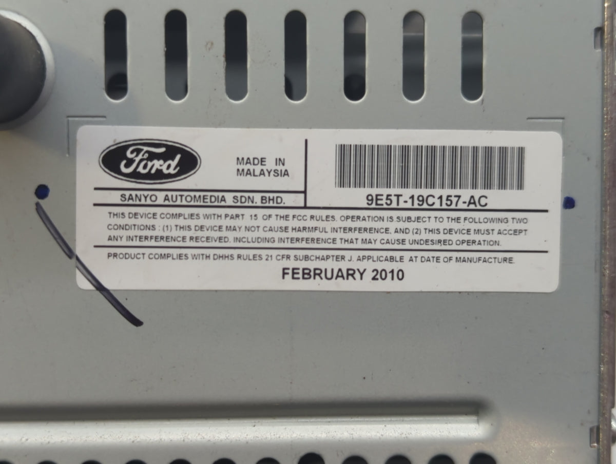 2010-2010 Ford Fusion Am Fm Cd Player Radio Receiver 440300 - Oemusedautoparts1.com