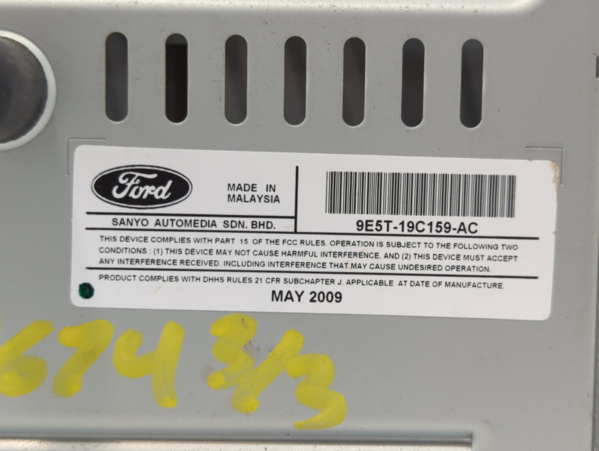 2010-2010 Ford Fusion Am Fm Cd Player Radio Receiver 451786 - Oemusedautoparts1.com