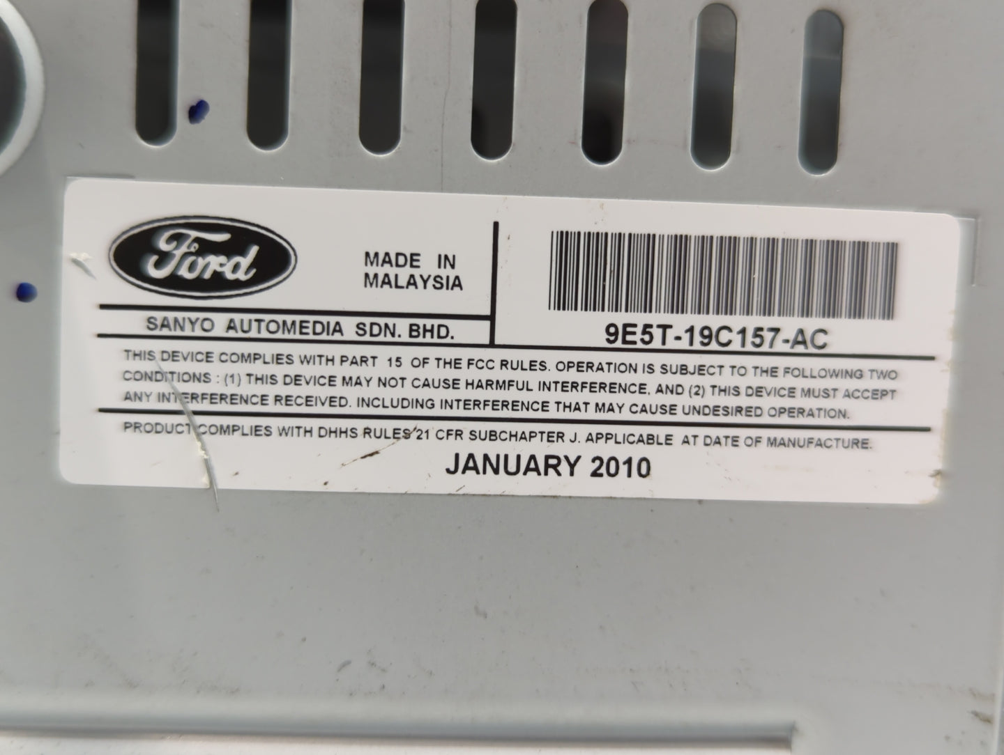 2010-2010 Ford Fusion Am Fm Cd Player Radio Receiver - Oemusedautoparts1.com