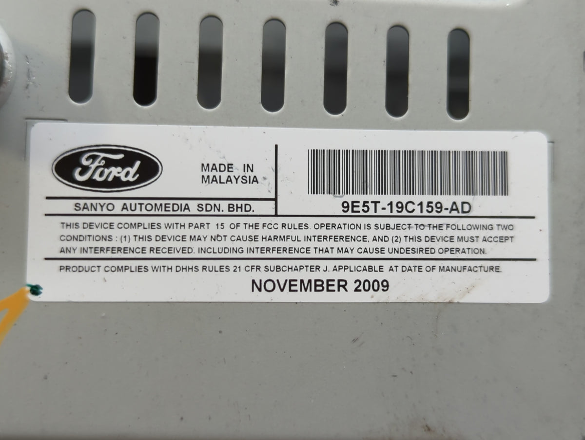 2010-2010 Ford Fusion Am Fm Cd Player Radio Receiver 452448 - Oemusedautoparts1.com