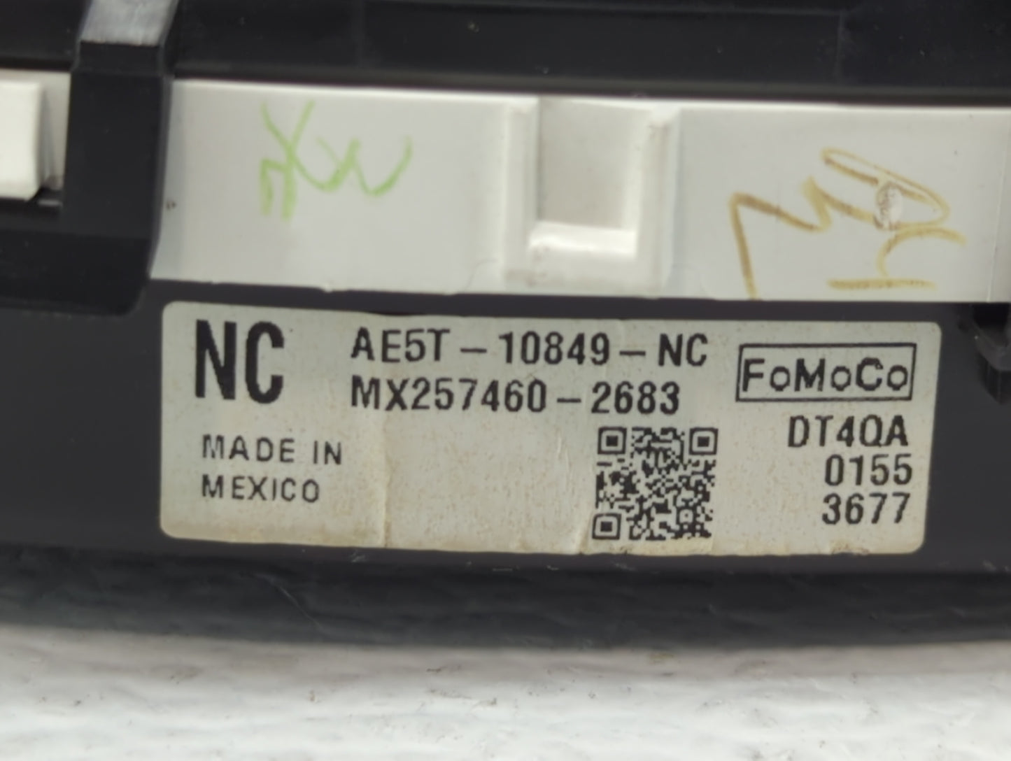 2010 Ford Fusion Instrument Cluster Speedometer Gauges P/N:AE5T-10849-NC Fits OEM Used Auto Parts - Oemusedautoparts1.com