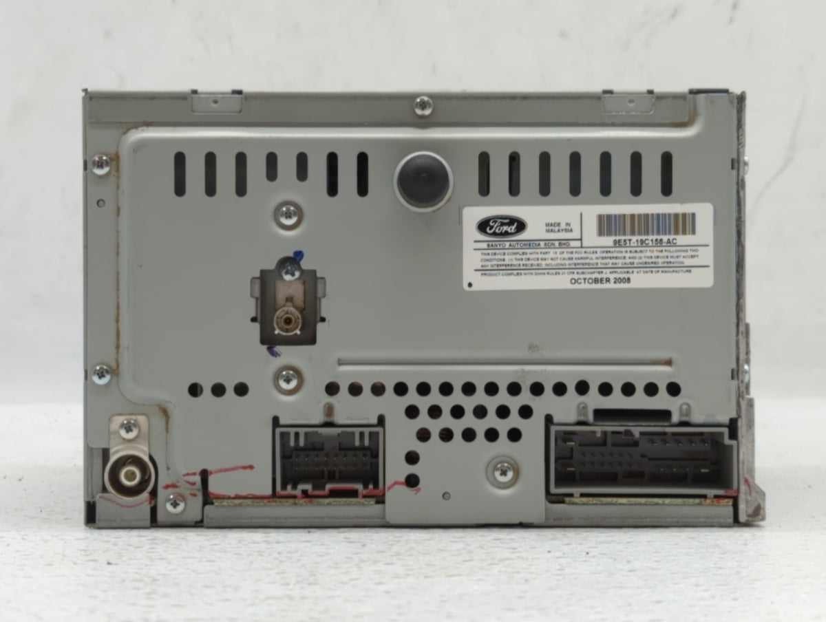 2010 Ford Fusion Radio AM FM Cd Player Receiver Replacement P/N:9E5T-19C158-AC OEM Used Auto Parts - Oemusedautoparts1.com