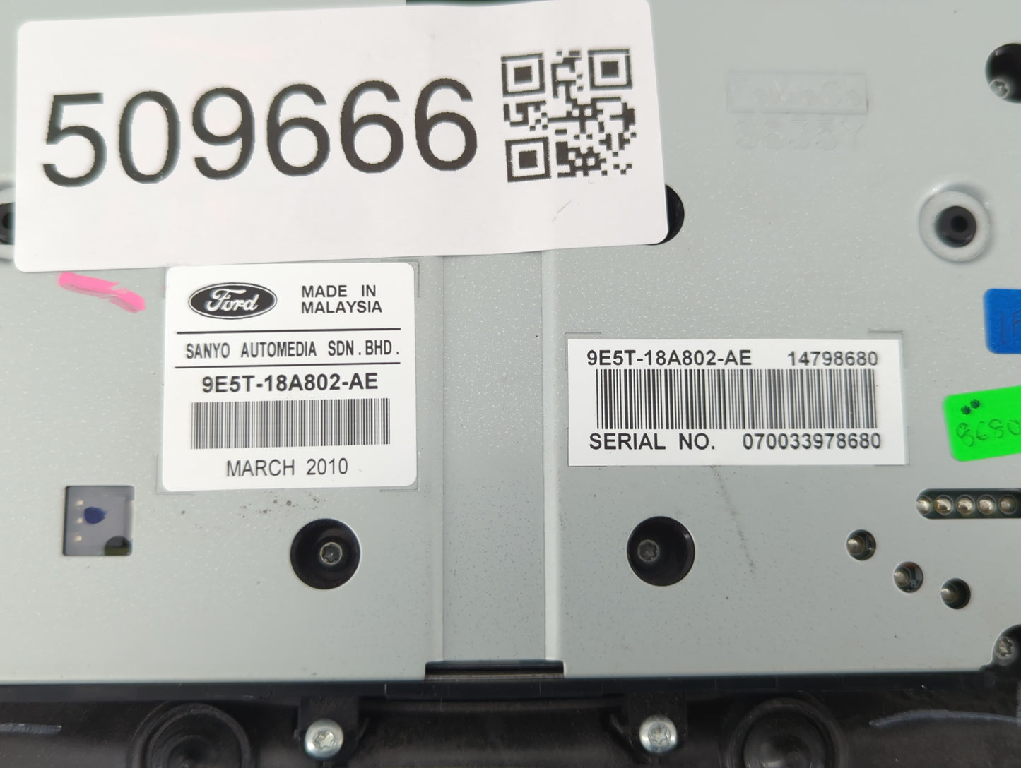 2010 Ford Fusion Radio Control Panel - Oemusedautoparts1.com