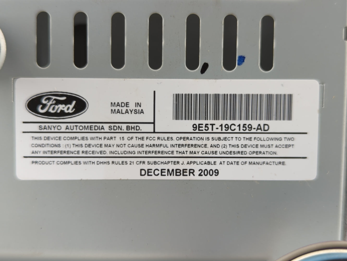 2010-2010 Ford Fusion Am Fm Cd Player Radio Receiver - Oemusedautoparts1.com