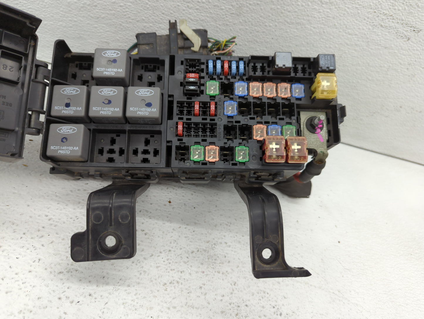 2010-2012 Ford Fusion Fusebox Fuse Box Panel Relay Module P/N:AE5T-14290-E Fits Fits 2010 2011 2012 OEM Used Auto Parts - Oe
