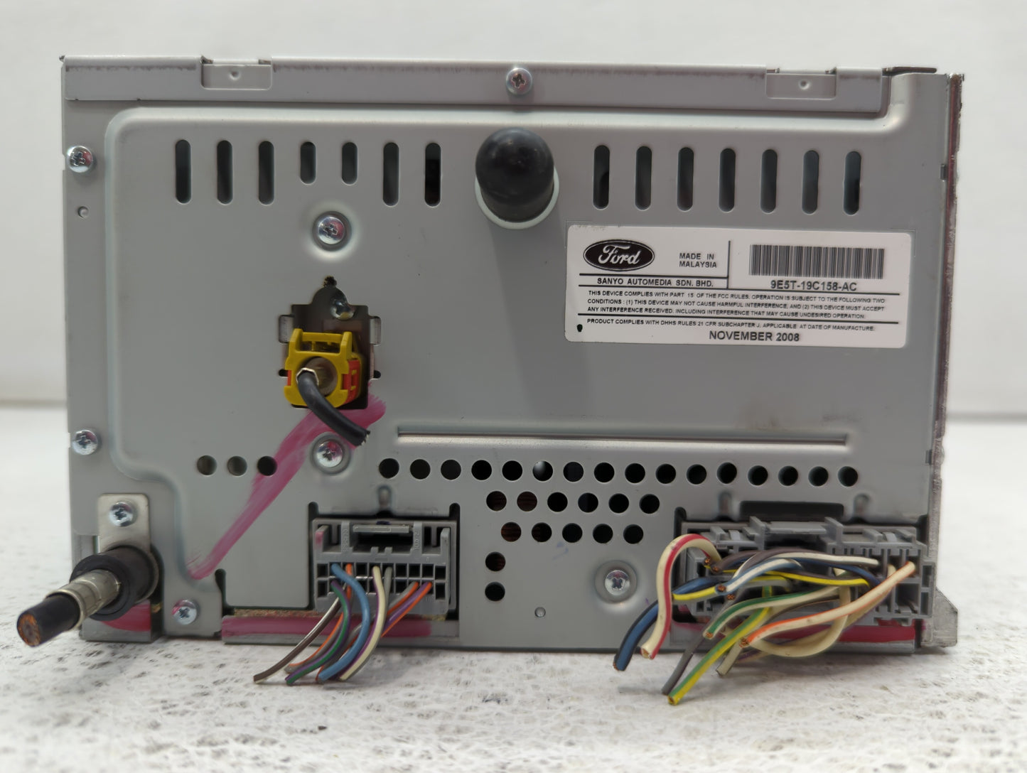 2010 Ford Fusion Radio AM FM Cd Player Receiver Replacement P/N:9E5T-19C158-AC Fits OEM Used Auto Parts - Oemusedautoparts1.