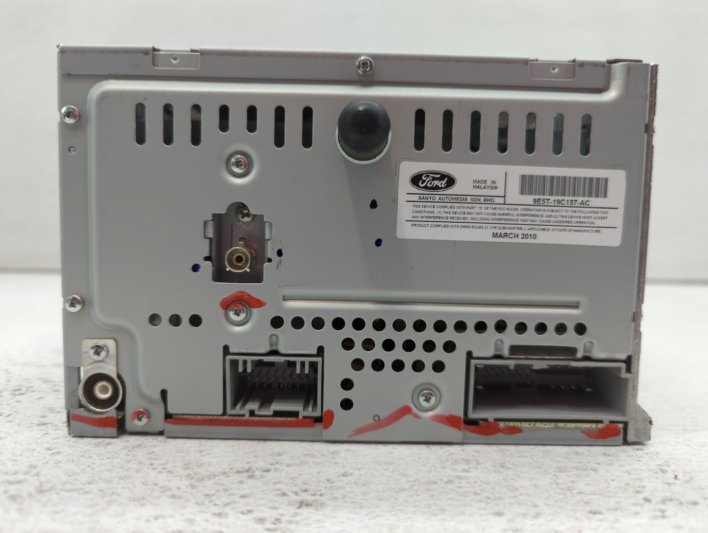 2010 Ford Fusion Radio AM FM Cd Player Receiver Replacement P/N:9E5T-19C157-AC Fits OEM Used Auto Parts - Oemusedautoparts1.