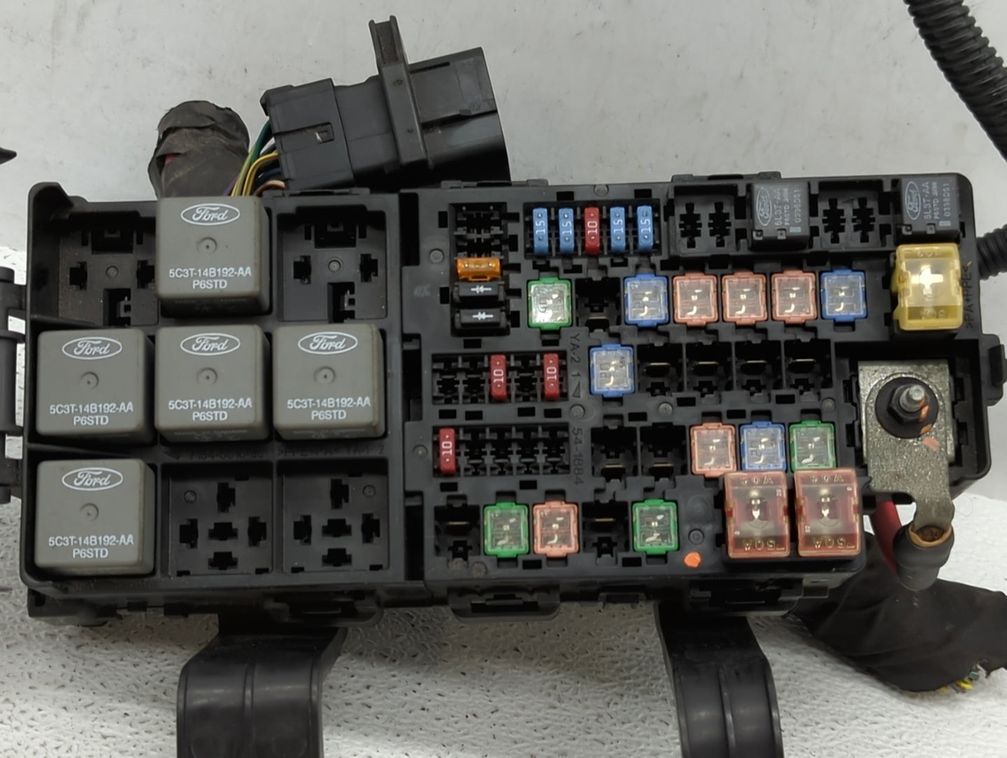 2010-2012 Ford Fusion Fusebox Fuse Box Panel Relay Module P/N:AE5T-14290-E Fits Fits 2010 2011 2012 OEM Used Auto Parts - Oe