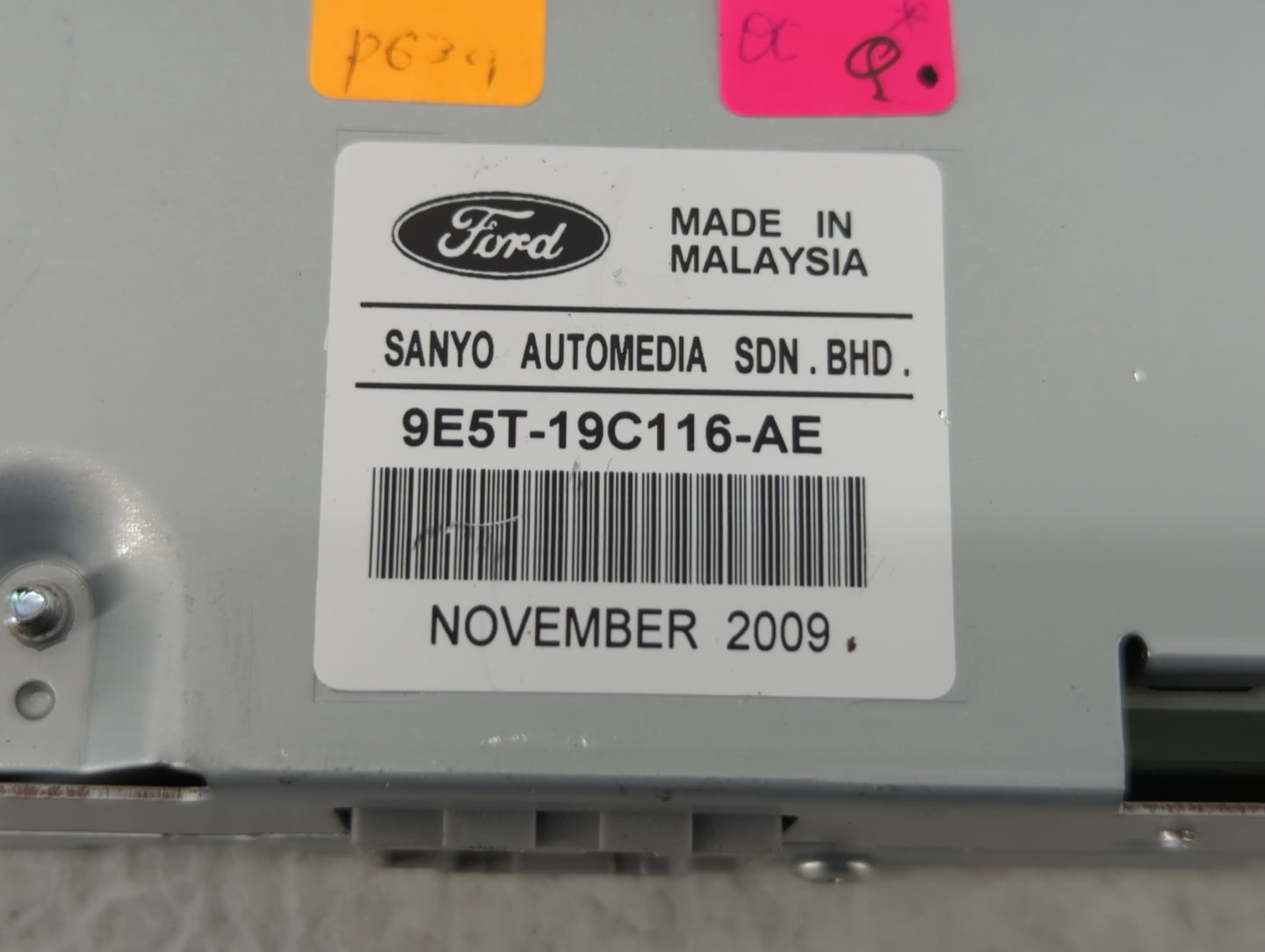 2010 Ford Fusion Radio AM FM Cd Player Receiver Replacement P/N:9E5T-19C116-AE Fits OEM Used Auto Parts - Oemusedautoparts1.
