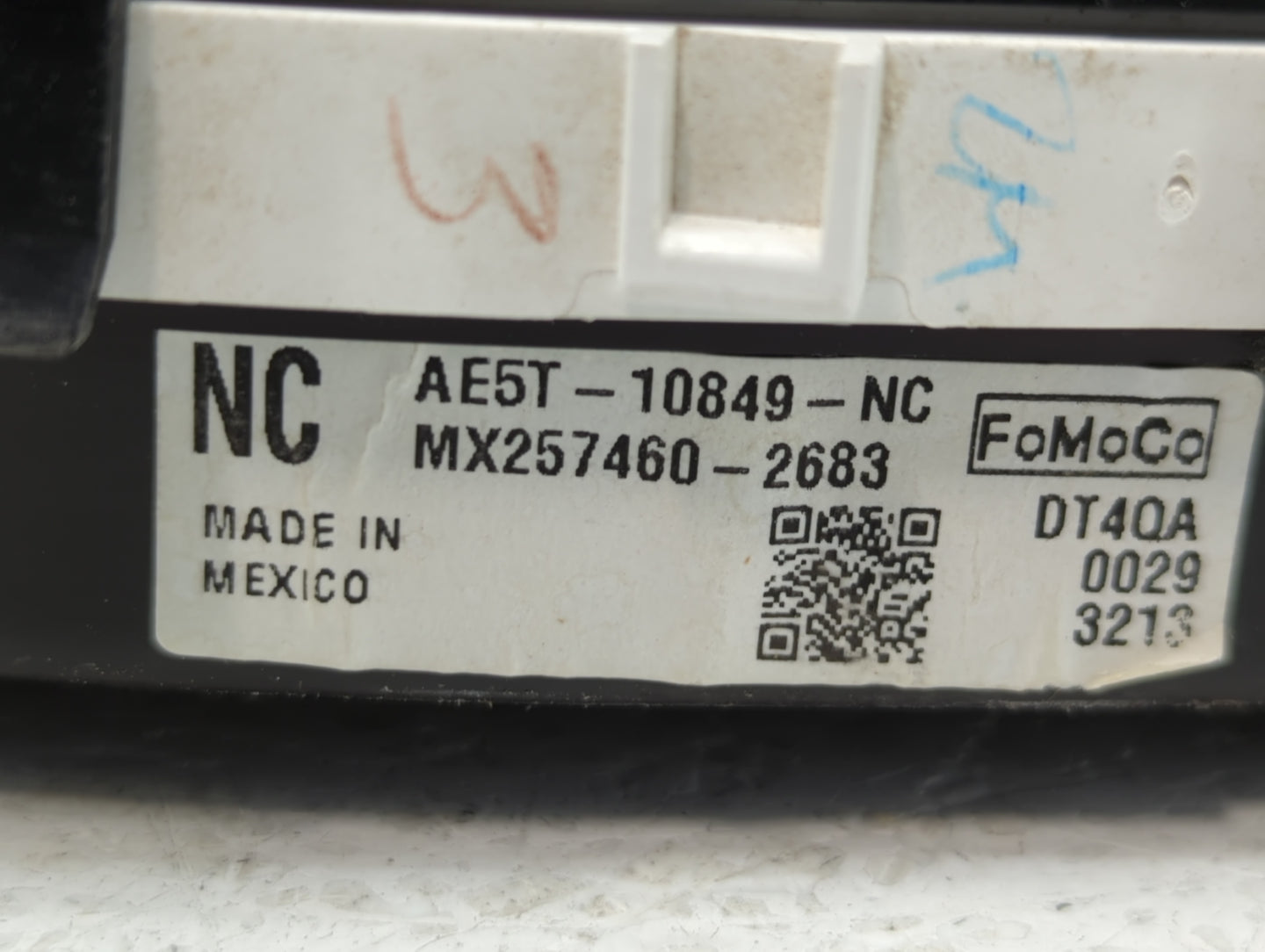 2010 Ford Fusion Instrument Cluster Speedometer Gauges P/N:AE5T-10849-NC Fits OEM Used Auto Parts - Oemusedautoparts1.com