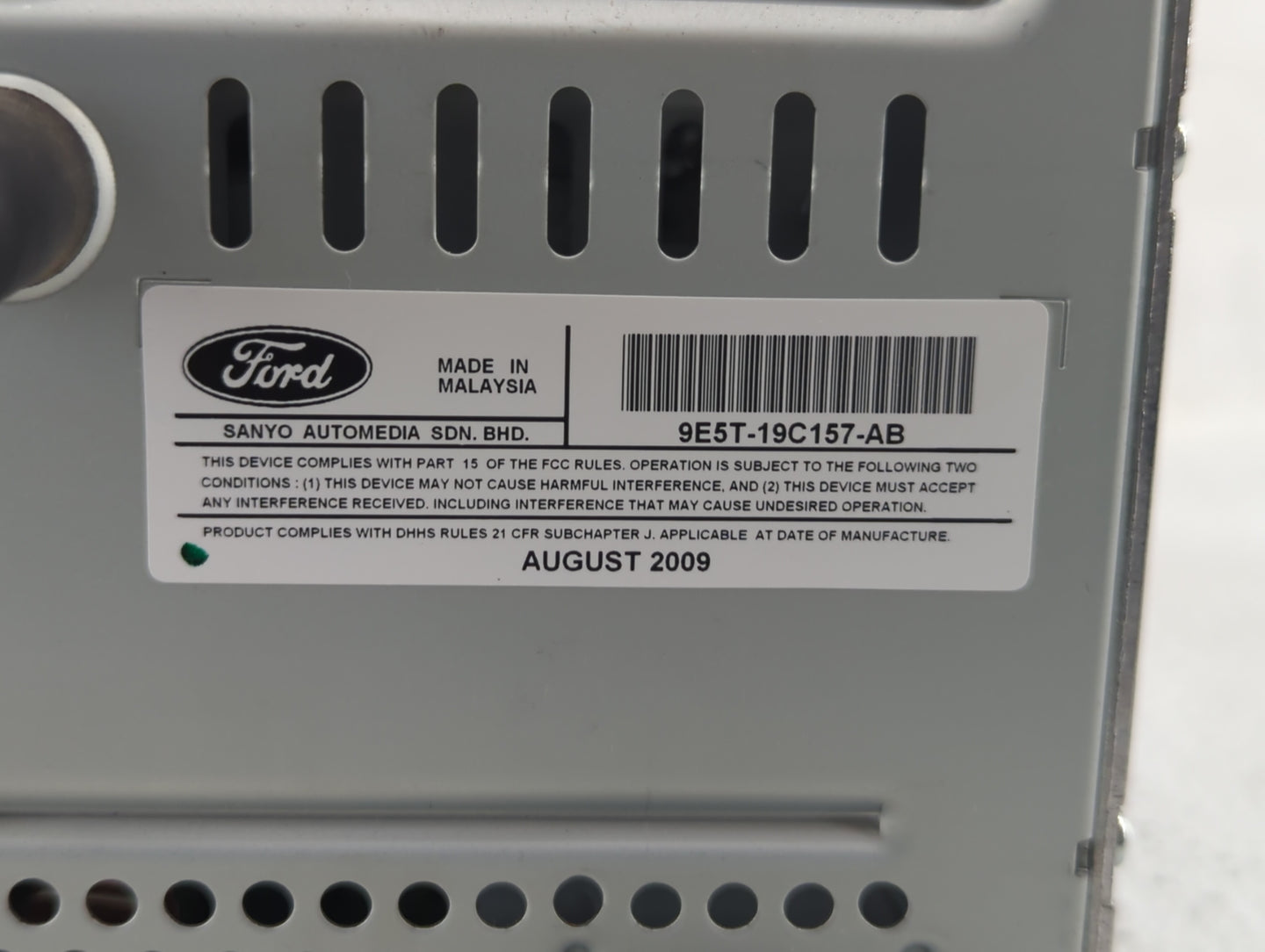 2010-2010 Ford Fusion Am Fm Cd Player Radio Receiver - Oemusedautoparts1.com