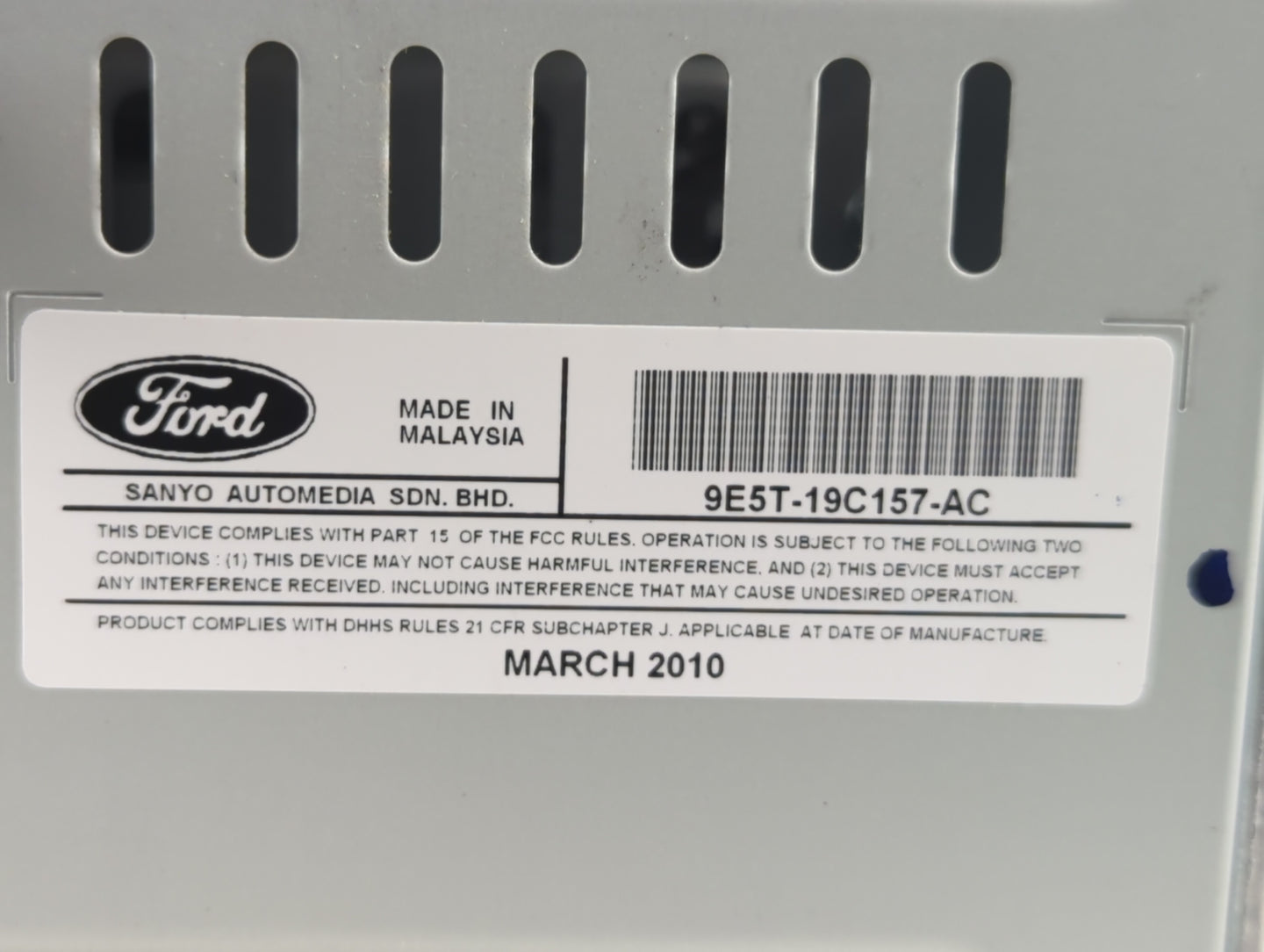 2010-2010 Ford Fusion Am Fm Cd Player Radio Receiver - Oemusedautoparts1.com
