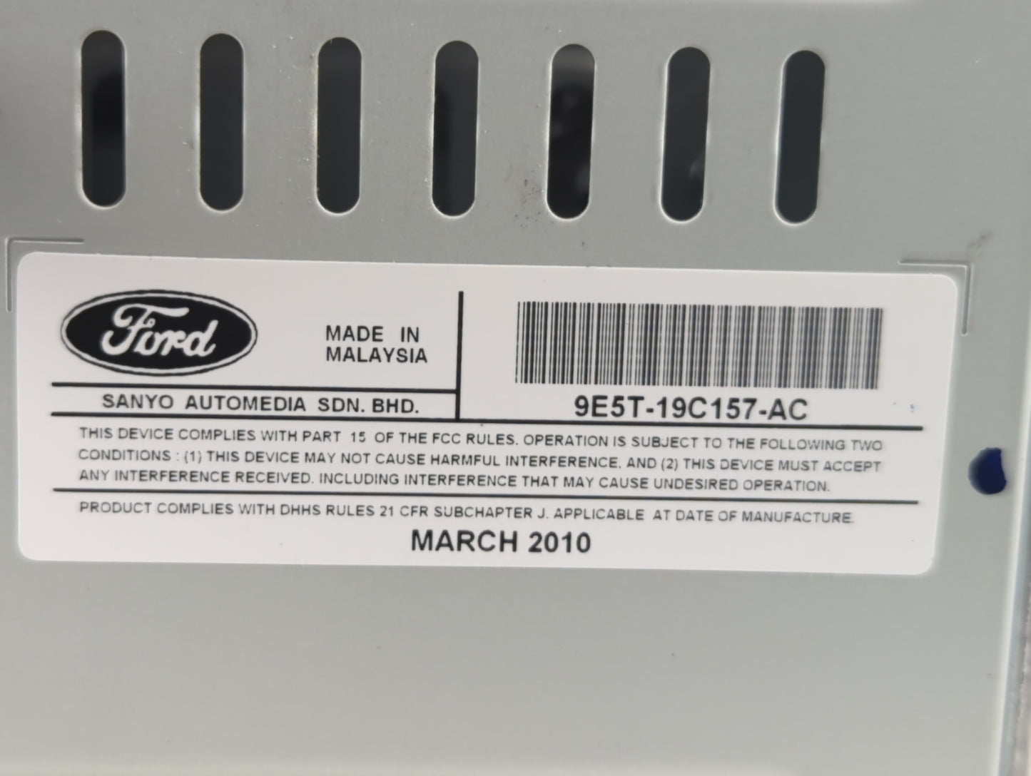 2010-2010 Ford Fusion Am Fm Cd Player Radio Receiver - Oemusedautoparts1.com