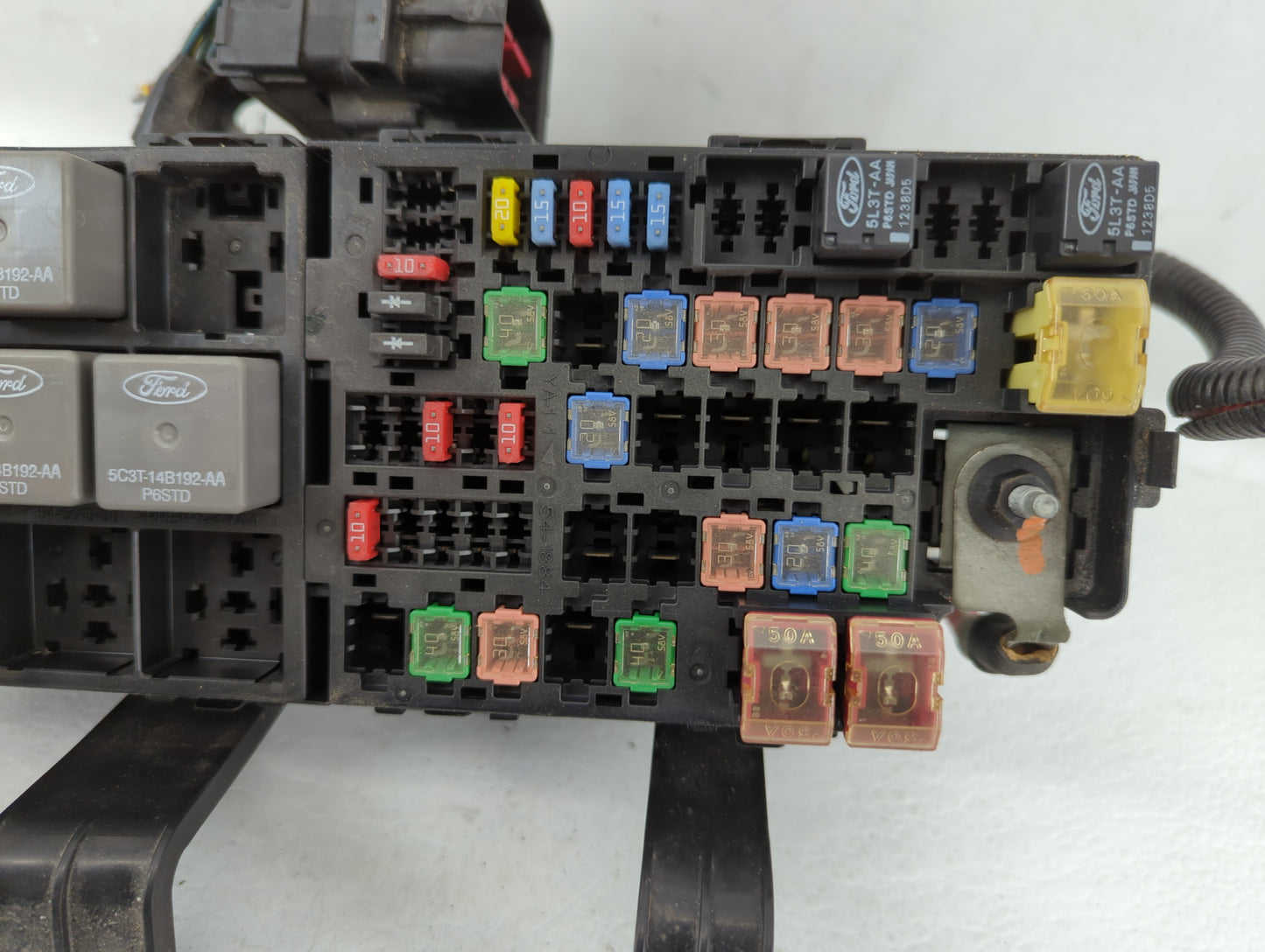 2010-2012 Ford Fusion Fusebox Fuse Box Panel Relay Module P/N:AE5T-14290-F Fits Fits 2010 2011 2012 OEM Used Auto Parts - Oe
