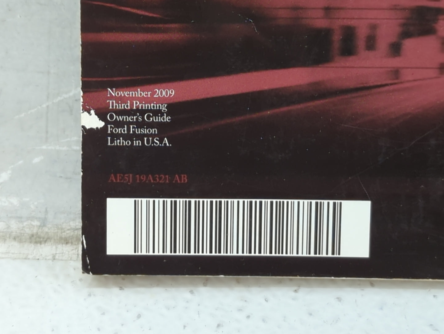 2010 Ford Fusion Owners Manual Book Guide P/N:AE5J-19A321 AB OEM Used Auto Parts - Oemusedautoparts1.com