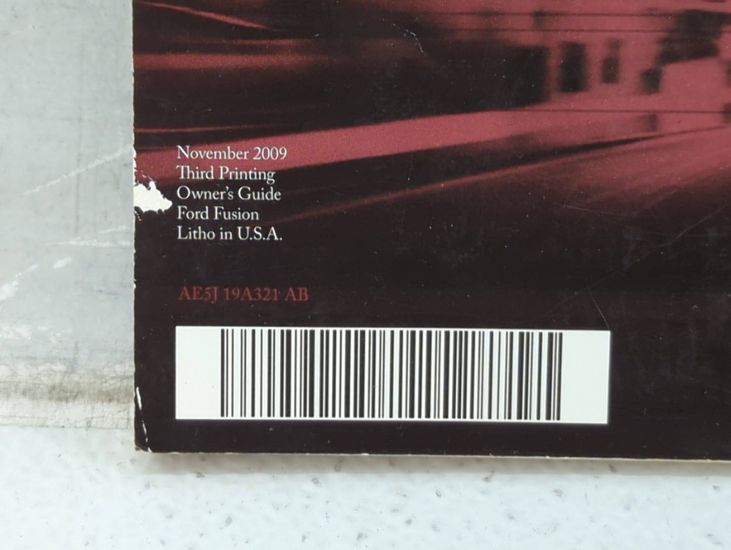 2010 Ford Fusion Owners Manual Book Guide P/N:AE5J-19A321 AB OEM Used Auto Parts - Oemusedautoparts1.com