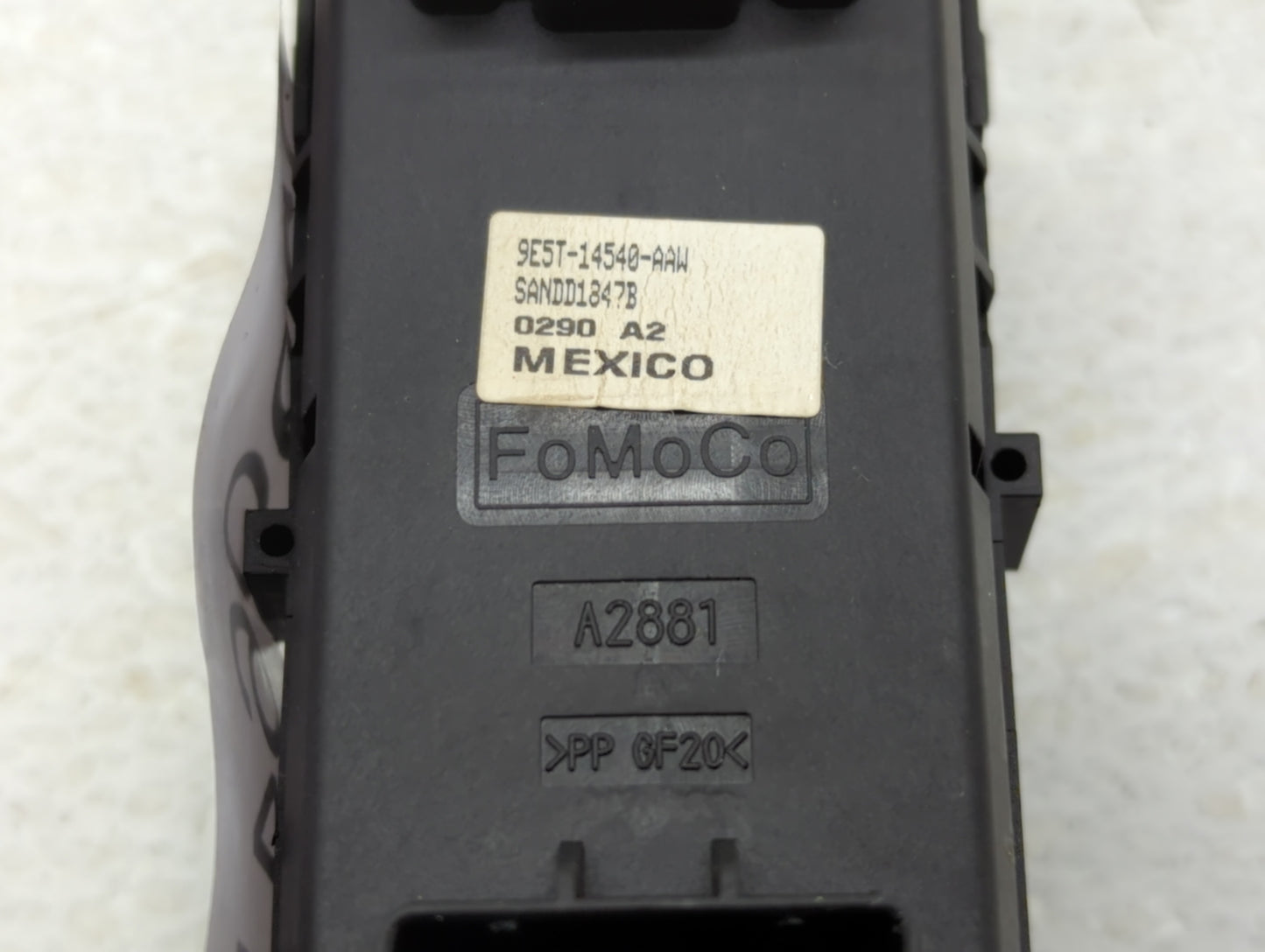 2010-2012 Ford Fusion Master Power Window Switch Replacement Driver Side Left P/N:9E5T-14540-AAW Fits Fits 2010 2011 2012 OE