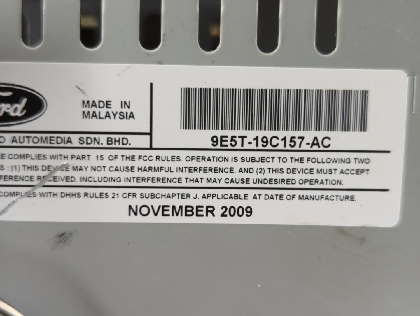 2010-2010 Ford Fusion Am Fm Cd Player Radio Receiver - Oemusedautoparts1.com