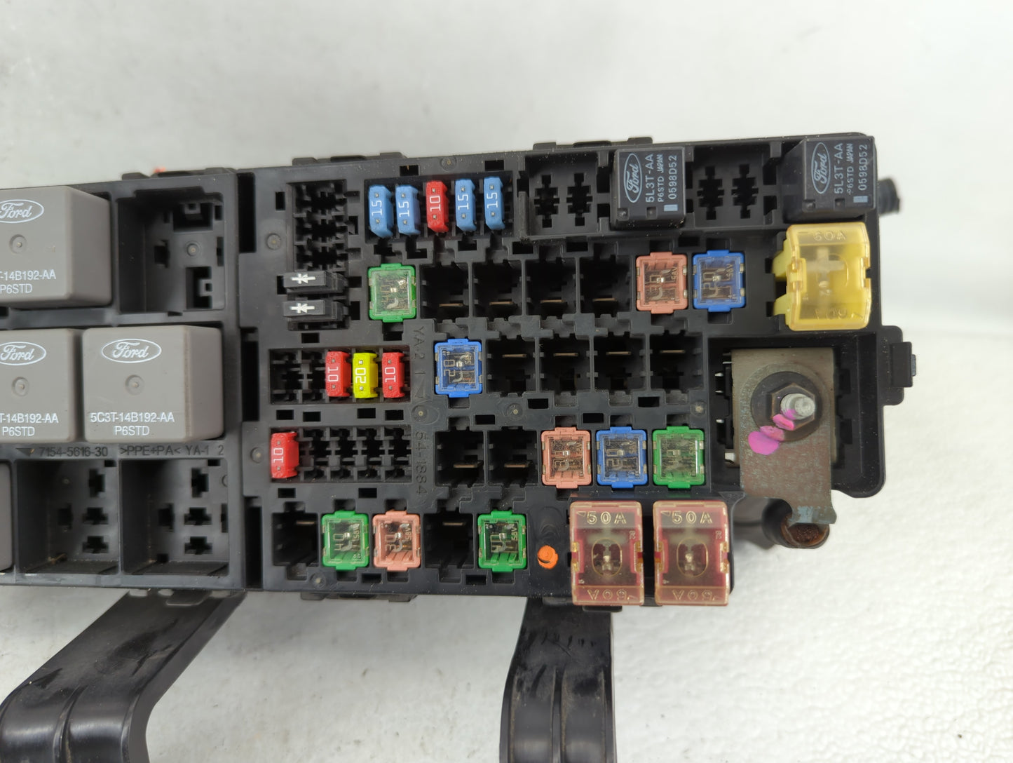 2010-2012 Ford Fusion Fusebox Fuse Box Panel Relay Module P/N:AE5T-14290-D Fits Fits 2010 2011 2012 OEM Used Auto Parts - Oe