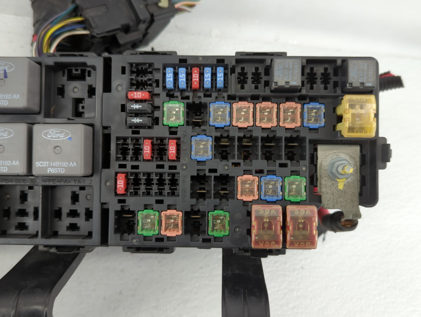 2010-2012 Ford Fusion Fusebox Fuse Box Panel Relay Module P/N:AE5T-14290-E AE5T-14290-D Fits Fits 2010 2011 2012 OEM Used Au