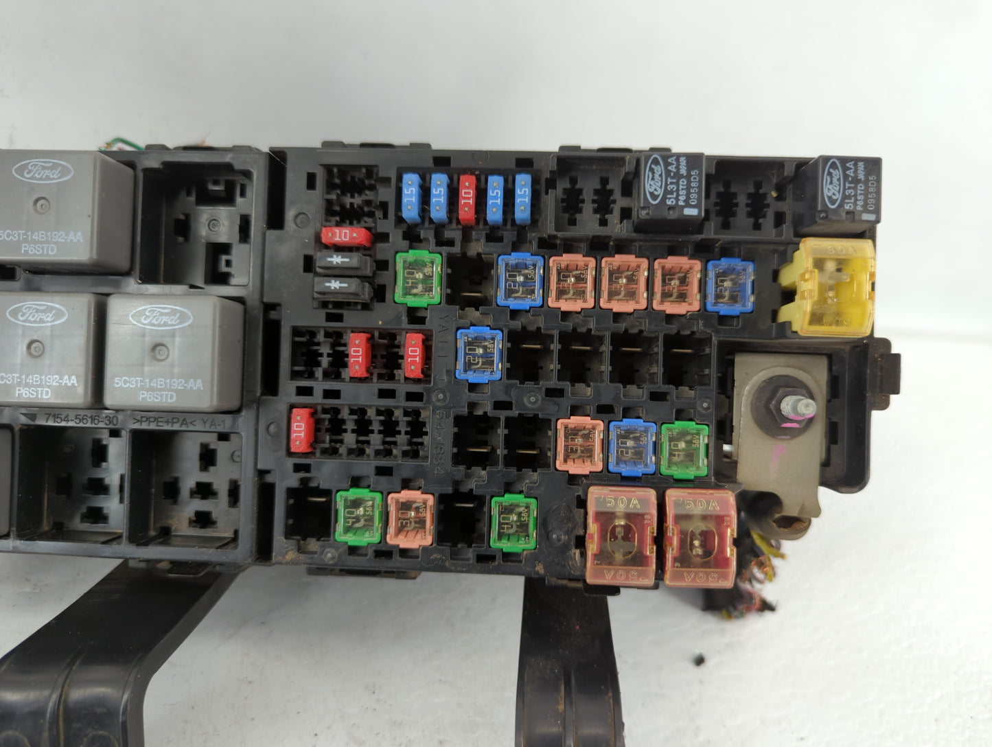 2010-2012 Ford Fusion Fusebox Fuse Box Panel Relay Module P/N:AE5T-14290-E Fits Fits 2010 2011 2012 OEM Used Auto Parts - Oe