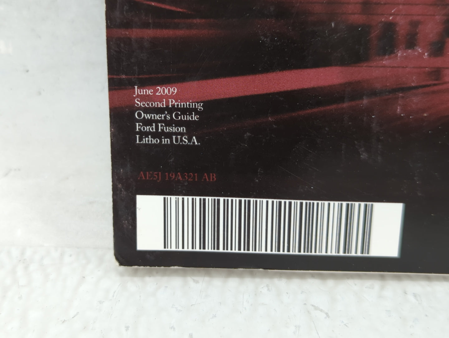 2010 Ford Fusion Owners Manual Book Guide P/N:AE5J19A321 AB OEM Used Auto Parts - Oemusedautoparts1.com