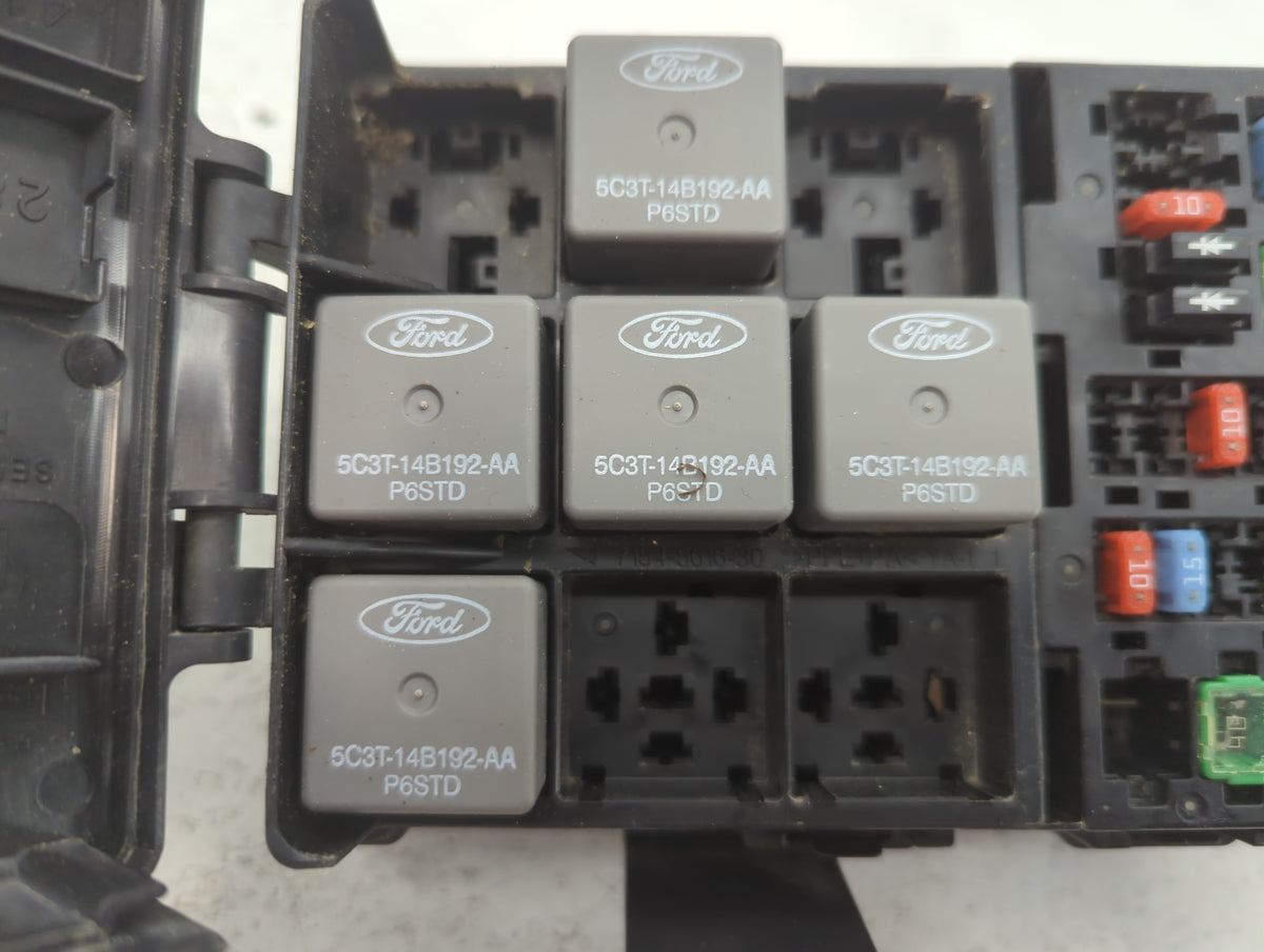 2010-2012 Ford Fusion Fusebox Fuse Box Panel Relay Module P/N:AE5T-14290-G Fits Fits 2010 2011 2012 OEM Used Auto Parts - Oe