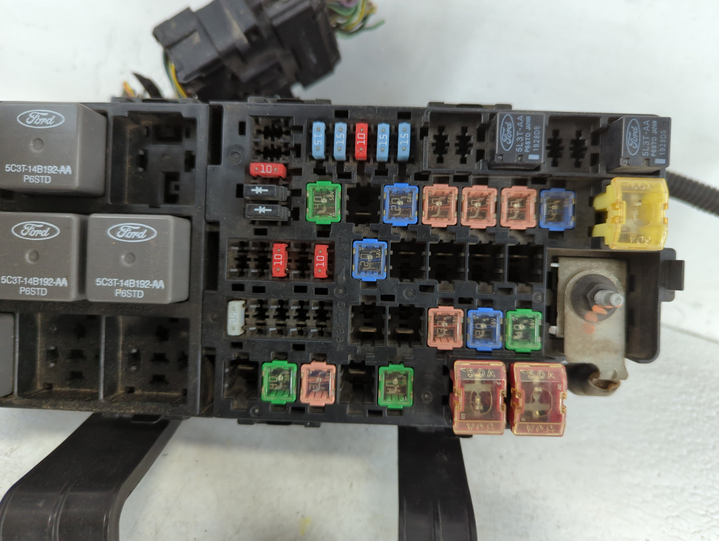 2010-2012 Ford Fusion Fusebox Fuse Box Panel Relay Module P/N:AE5T-14290-E Fits Fits 2010 2011 2012 OEM Used Auto Parts - Oe