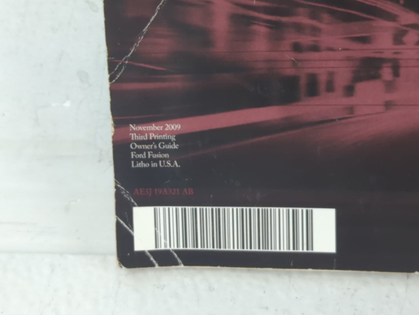 2010 Ford Fusion Owners Manual Book Guide P/N:AE5J 19A321 AB OEM Used Auto Parts - Oemusedautoparts1.com