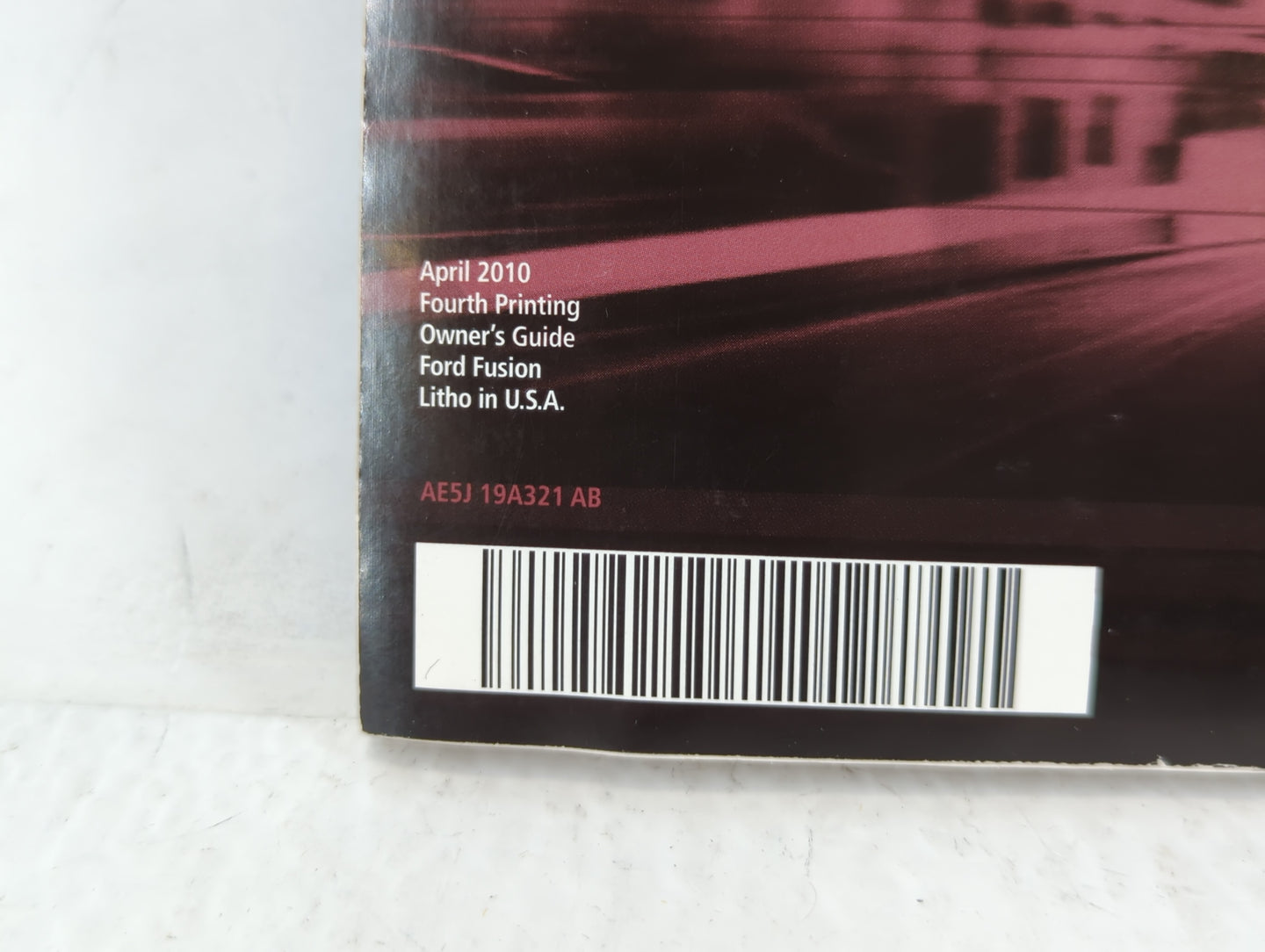 2010 Ford Fusion Owners Manual Book Guide OEM Used Auto Parts - Oemusedautoparts1.com