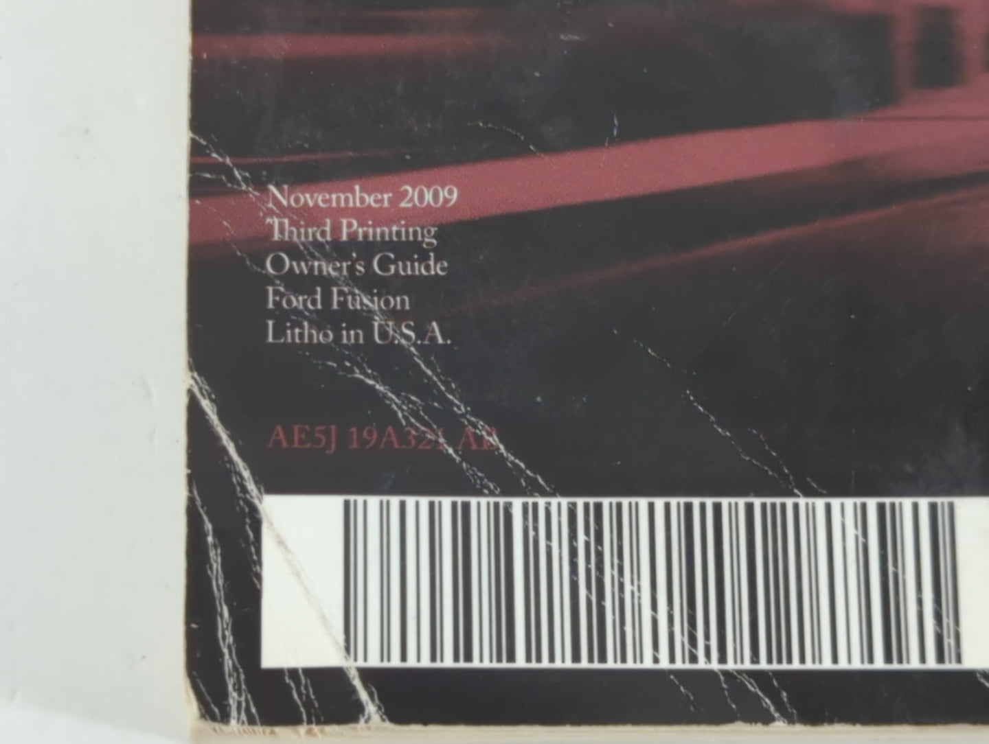 2010 Ford Fusion Owners Manual Book Guide P/N:AE5J 19A321 AB OEM Used Auto Parts - Oemusedautoparts1.com